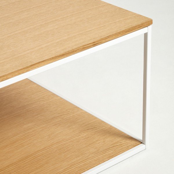 Žurnālgaldiņš ar ozolkoka imitācijas virsmu 80x80 cm Yona – Kave Home-image-2