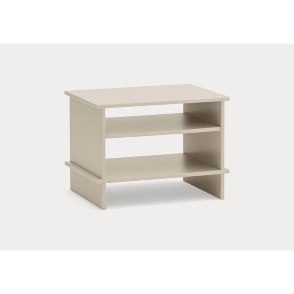 Krēmkrāsas naktsskapītis ar plauktiem Inari – Teulat-image-2