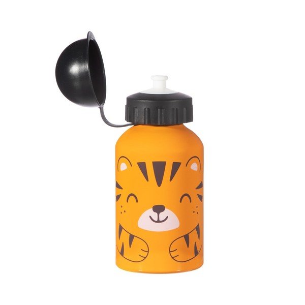 Oranži melnā ūdens pudele bērniem Sass & Belle Tiger, 250 ml-image-1