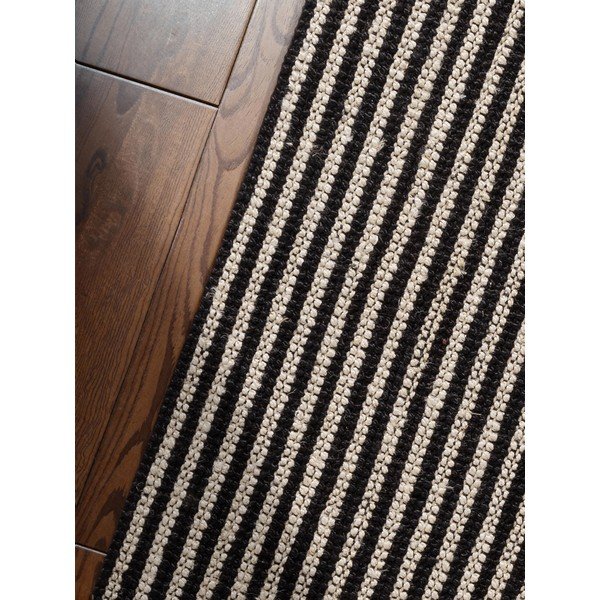 Melns ar rokām darināts džutas paklājs 160x230 cm Harvest Ebony – Elle Decoration-image-3