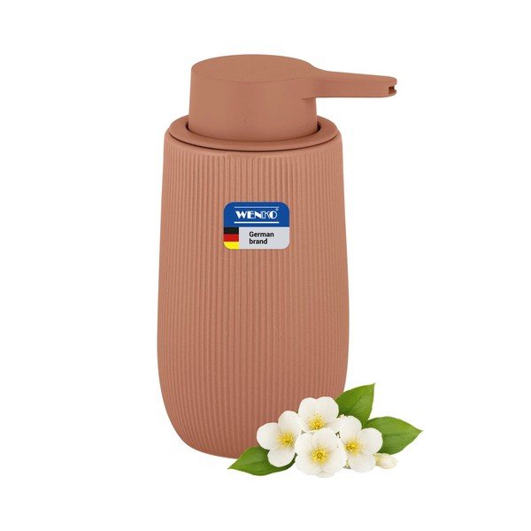 Brūns plastmasas ziepju dozators 400 ml Fablo – Wenko-image-3