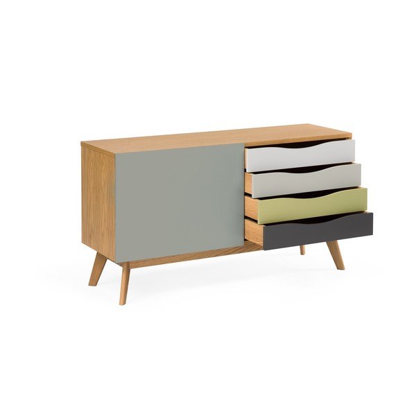 Pelēka kumode Woodman Avon-image-2