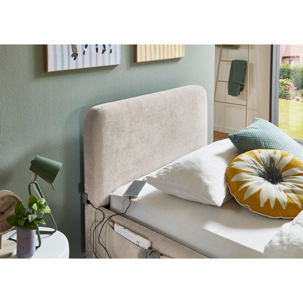 Bēša bērnu gulta bez režģa 90x200 cm Cosy – Meise Möbel-image-2