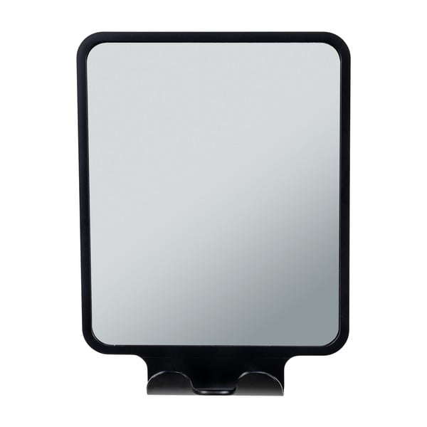 Kosmētikas spogulis ar pakaramo 14x19,5 cm Quadro Black – Wenko