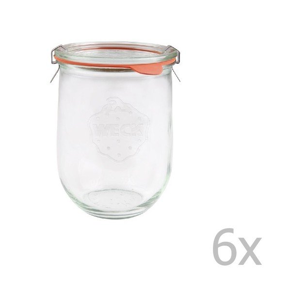 6 Weck Tulip burku komplekts, 1062 ml