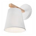 Balta sienas lampa ø 15 cm Ellie – LAMKUR