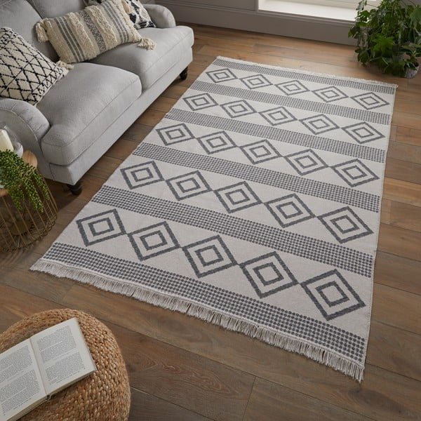 Pelēks paklājs 160x230 cm Deuce Teo – Flair Rugs-image-2