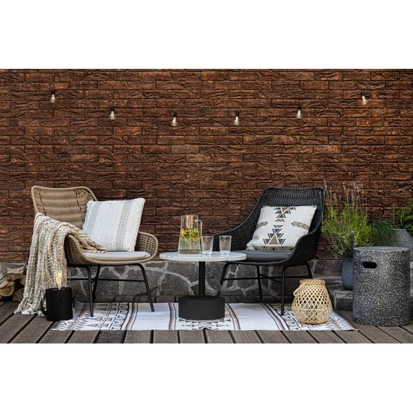 Bēšs un brūns divpusējs āra paklājs no pārstrādātas plastmasas Green Decore Afra, 120 x 180 cm-image-1