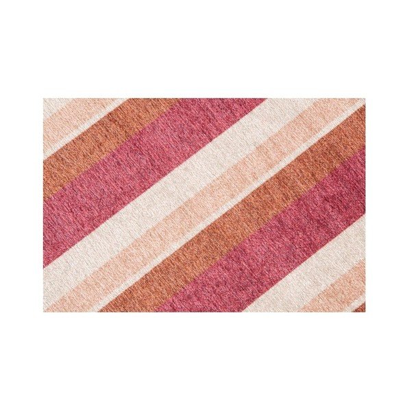 Sarkans un oranžs paklājs Floorita City Loft Stripes, 80 x 130 cm-image-3