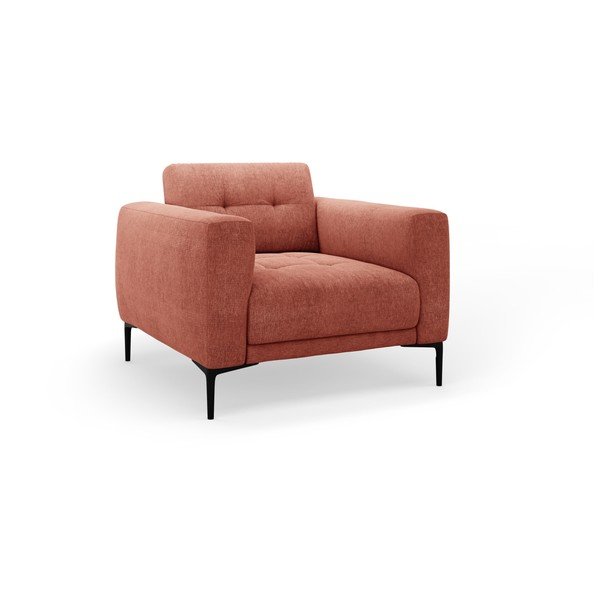 Ķieģeļu sarkans atpūtas krēsls Bemy – Micadoni 