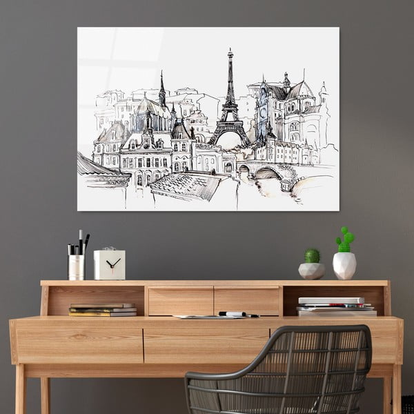 Stikla glezna 70x100 cm Paris – Wallity-image-1