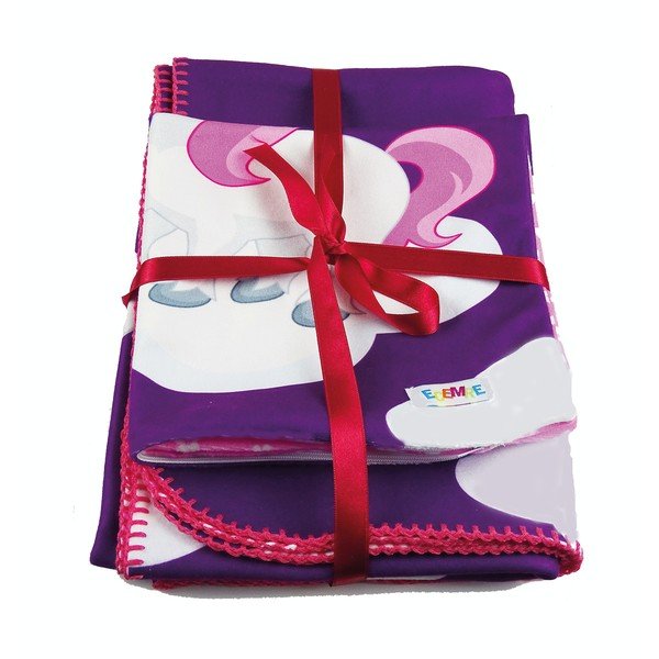 Rozā/violeta bērnu sega 85x125 cm – OYO kids-image-1