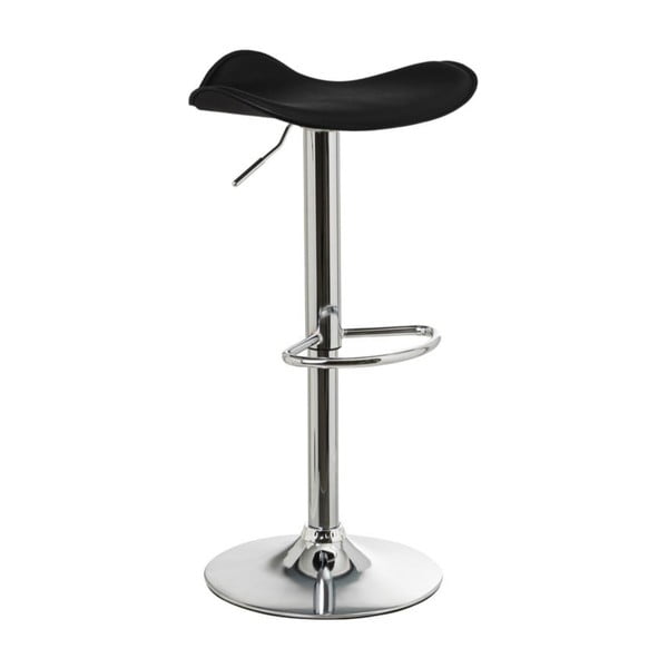 Melni mākslīgās ādas bāra krēsli ar regulējamu augstumu (2 gab.) (sēdekļa augstums 73 cm) – Casa Selección