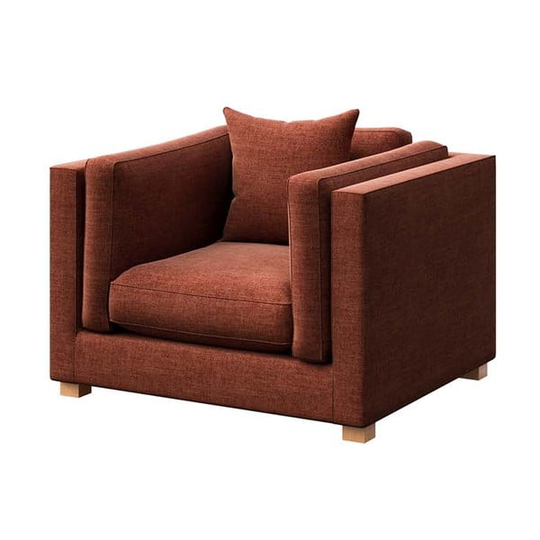 Ķieģeļu sarkans   atpūtas krēsls Pomo – Ame Yens-image-2