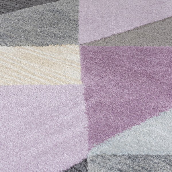 Pelēki violets paklājs Flair Rugs Icon, 120 x 170 cm-image-2