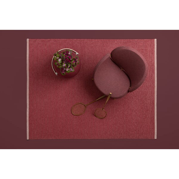 Sarkans iekštelpu un āra celiņa paklājs 70x200 cm Mono Blush – Pappelina-image-1