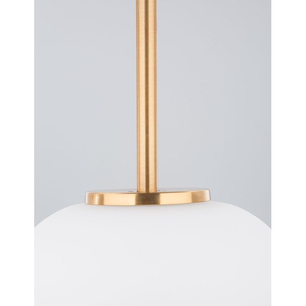 Balta/misiņa krāsas stikla piekaramā lampa ø 22 cm Lato – Nova Luce-image-3