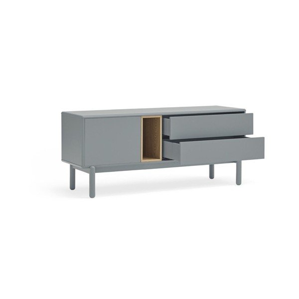 Zils/pelēks TV galdiņš 140x56 cm Corvo – Teulat-image-2