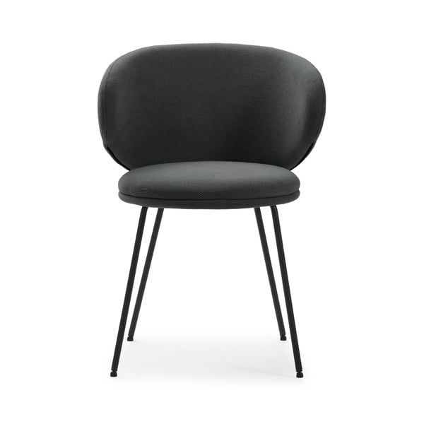 Tumši pelēki polsterēti ēdamistabas krēsli (2 gab.) Rush – Marckeric-image-2