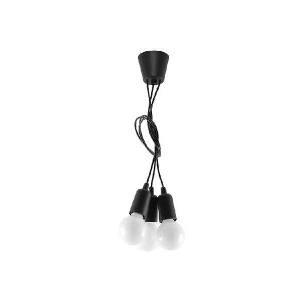 Melna piekaramā lampa 15x15 cm Rene – Nice Lamps