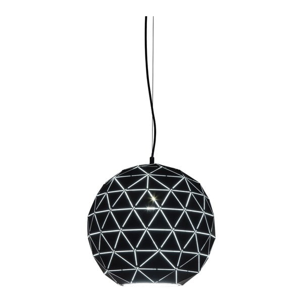 Melna griestu lampa Kare Design Triangle, Ø 40 cm