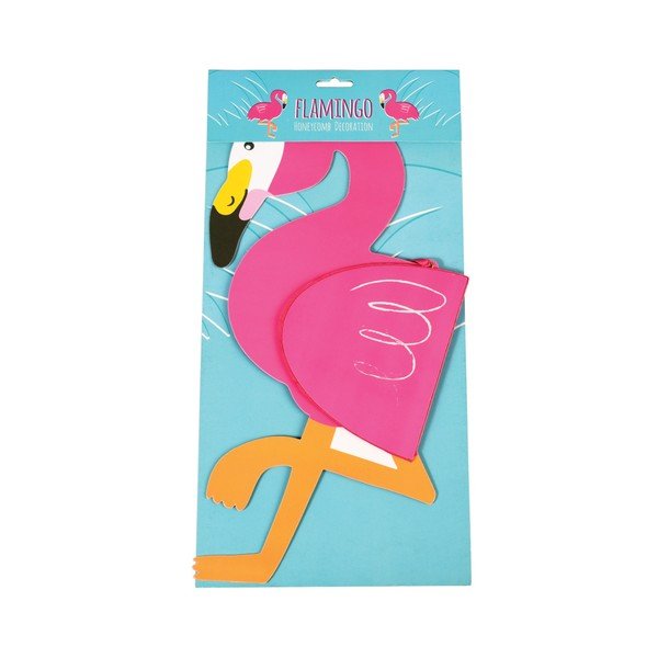 Piekaramais papīra dekors Rex London Flamingo Honeycomb-image-2