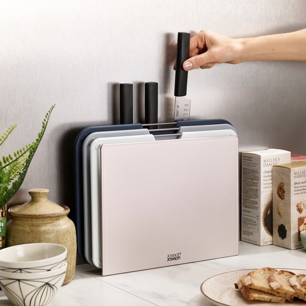 3 griešanas dēļu un nažu komplekts ar statīvu Joseph Joseph Nest Plus-image-4