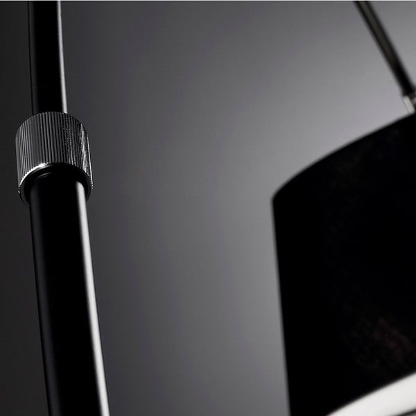 Melna stāvlampa ar auduma abažūru (augstums 189 cm) May – Kave Home-image-2