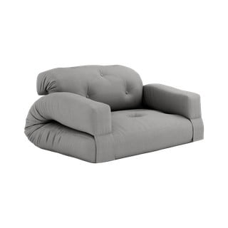 Pelēks izvelkamais dīvāns 140 cm Hippo – Karup Design