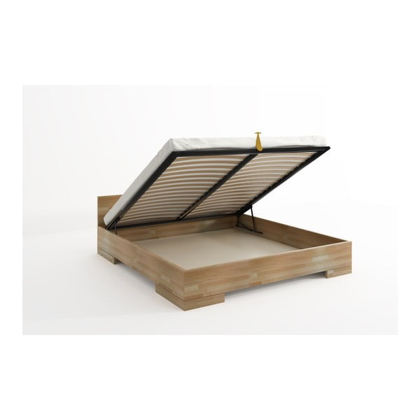 Divguļamā gulta no dižskābarža ar uzglabāšanas vietu SKANDICA Spectrum Maxi, 200 x 200 cm-image-4