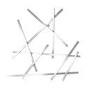 Sudraba krāsas metāla sienas pakaramais 79 cm Matches – Spinder Design