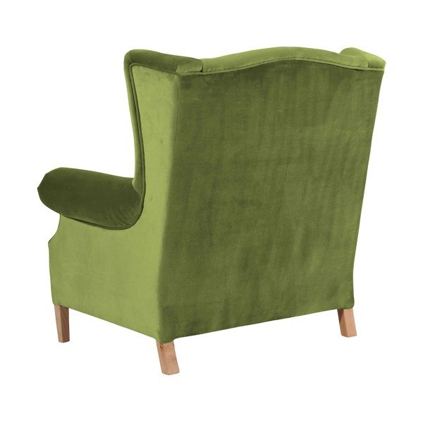 Olīvzaļš samta atzveltnes krēsls Max Winzer Harvey Velvet-image-3