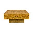 Dabīga toņa žurnālgaldiņš ar riekstkoka imitāciju 90x90 cm Quinn – Dutchbone