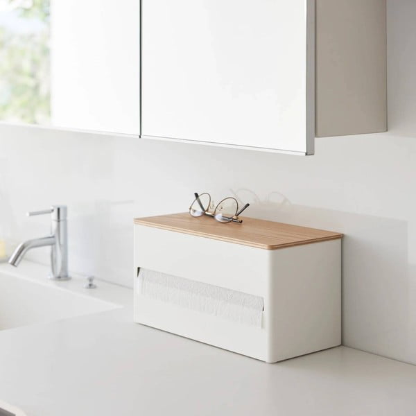 Balts metāla papīra dvieļu statīvs Rin – YAMAZAKI-image-3