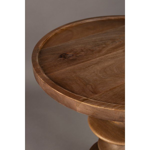 Mango masīvkoka apaļš sānu galdiņš ø 46 cm Cath – Dutchbone-image-3