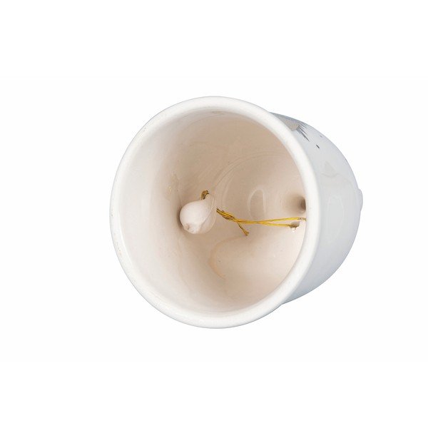 Balts Ziemassvētku rotājums no dolomīta Villa d'Este Renna-image-2