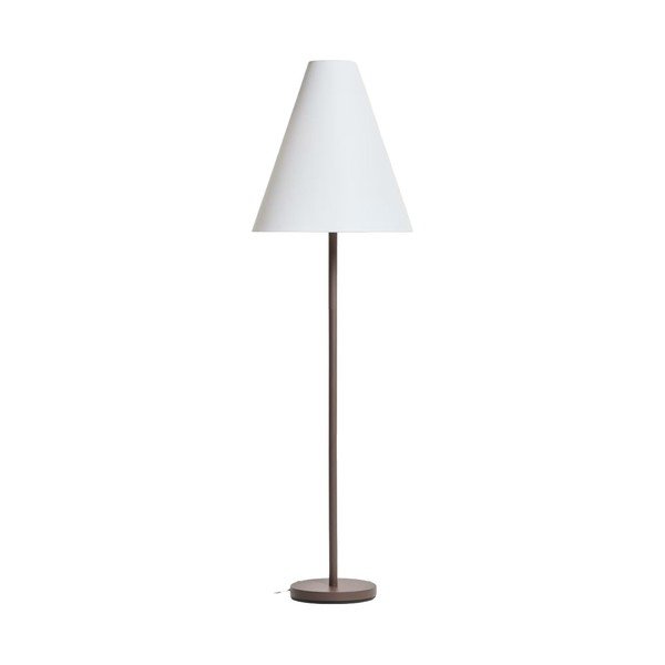Brūna stāvlampa ar auduma abažūru (augstums 153 cm) Navat – Kave Home