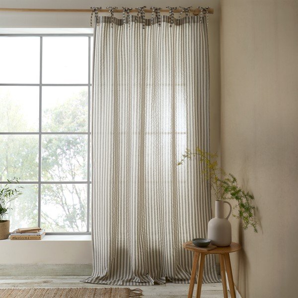 Pelēks aizkars 140x229 cm Zanzibar Woven Stripe – Pineapple Elephant-image-1