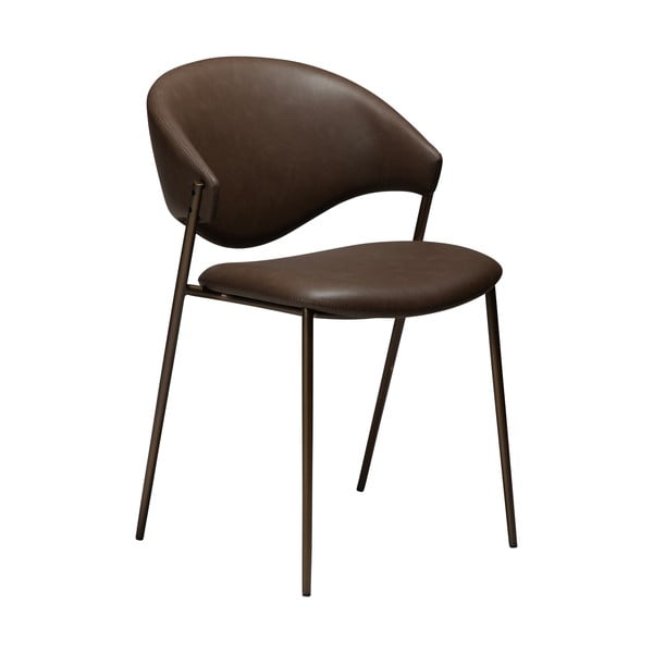 Tumši brūns mākslīgās ādas pusdienu krēsls Zone – DAN-FORM Denmark