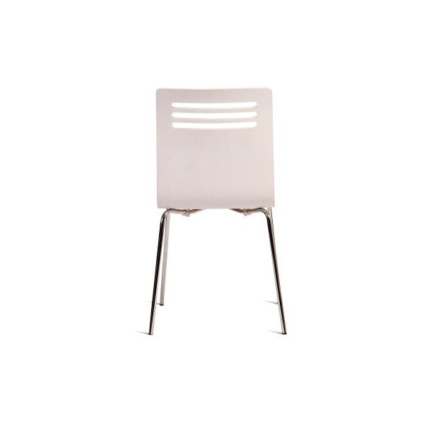 Balts krēsls ar dižskābarža koka sēdekli Charlie Pommier Comfort-image-3