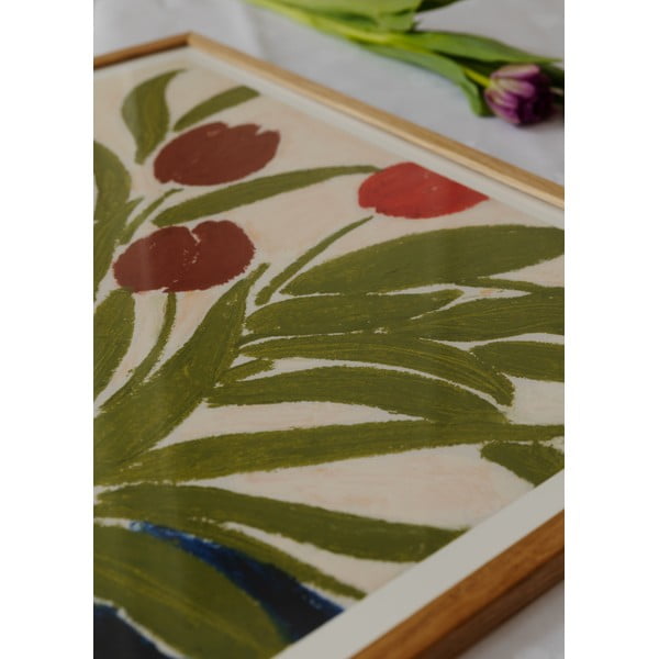Plakāts 70x50 cm Tulips in a Blue Vase – Anine Cecilie Iversen – The Poster Club-image-2