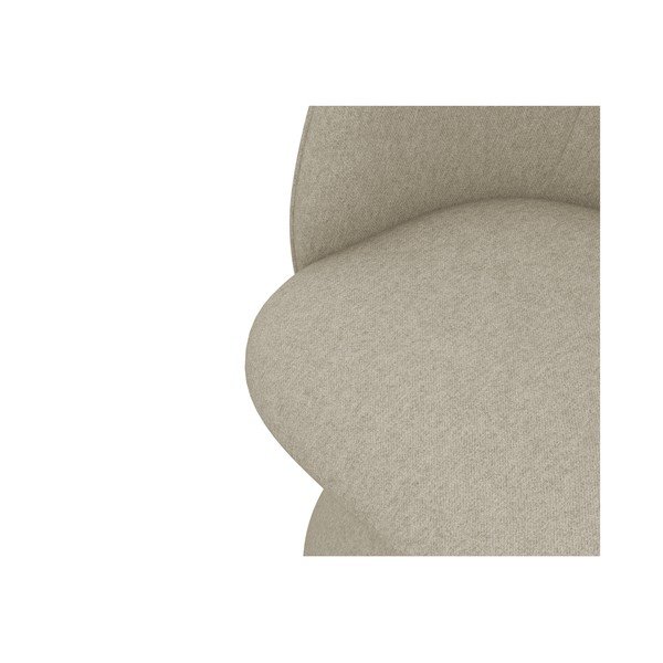 Bēšs polsterēts ēdamistabas krēsls Maia – Makamii-image-4