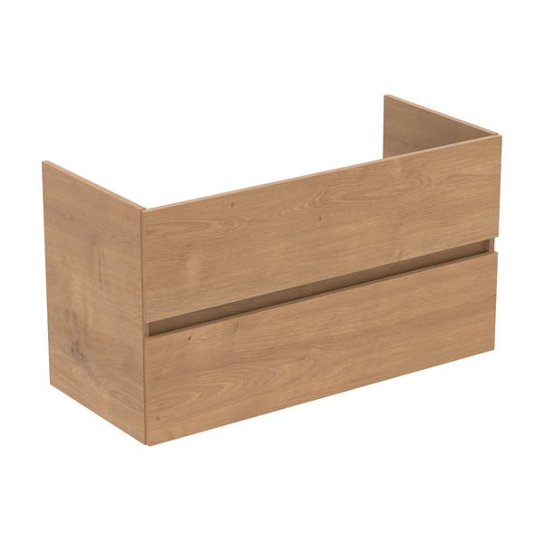 Dabīga toņa piekarams skapītis zem izlietnes ar ozolkoka imitāciju 100x55 cm Eurovit+ – Ideal Standard-image-2