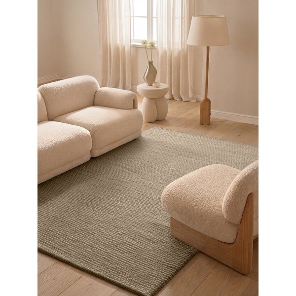 Dabīga toņa ar rokām darināts vilnas paklājs 160x230 cm Richmond Diana – Ted Baker-image-1