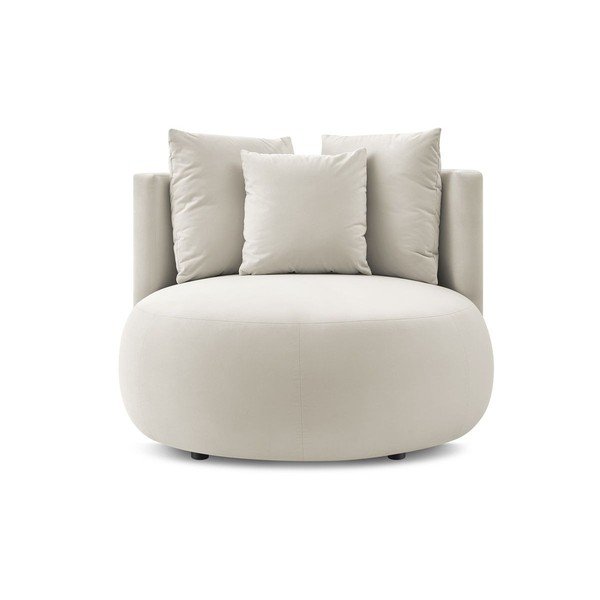 Bēšs samta atpūtas krēsls Cesar – Bobochic Paris-image-3