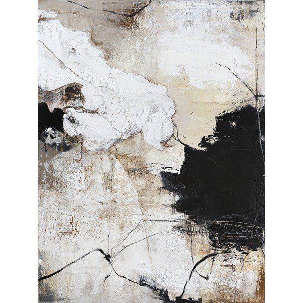 Drukāta/ar rokām krāsotiem elementiem glezna uz audekla 90x118 cm Reform 1 – Malerifabrikken