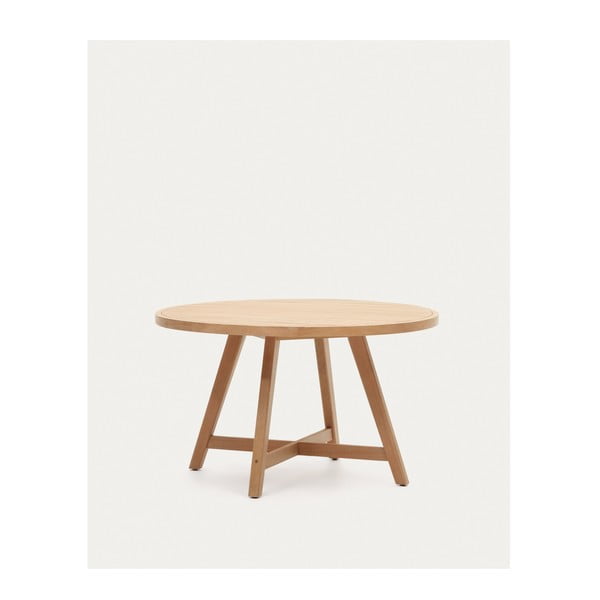 Apaļš dārza ēdamgalds no eikalipta koka ø 130 cm Urqell – Kave Home-image-4