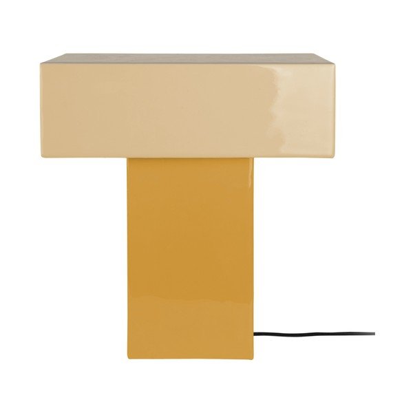 Dzeltena galda lampa (augstums 35 cm) Grato Recto – Leitmotiv