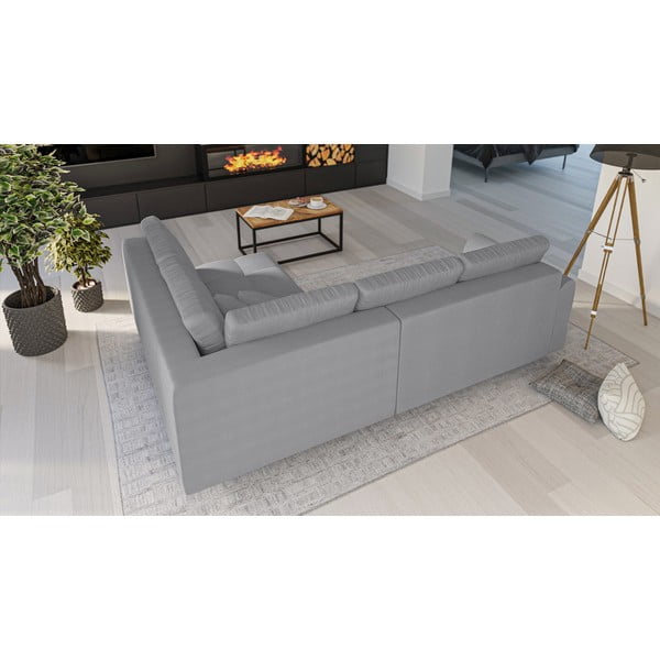 Pelēks stūra dīvāns (labais stūris) Ariella – Ropez-image-3