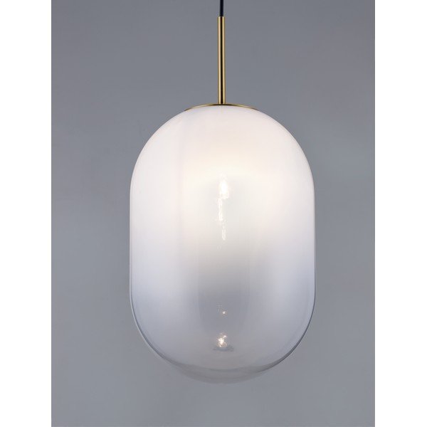 Balta/zelta krāsas stikla piekaramā lampa ø 24 cm Chrysi – Nova Luce-image-1